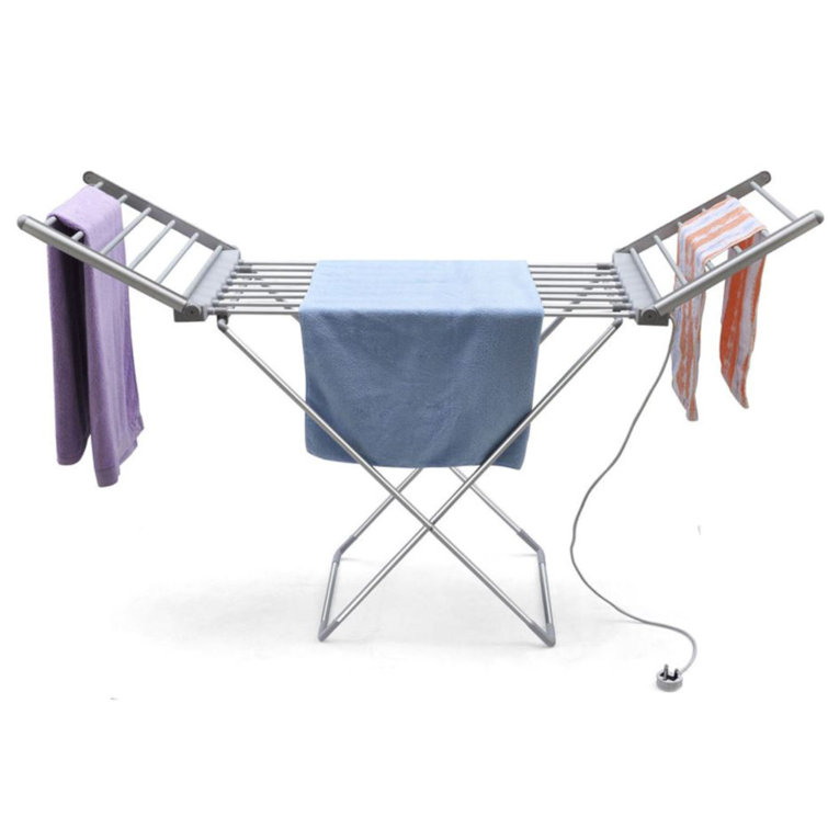 Heated drying clothes rack sale